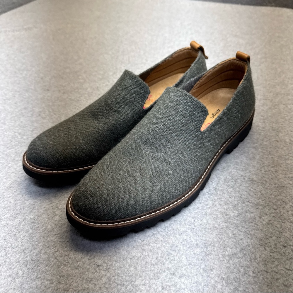 Comfortiva Women's Slip-On Loafers - Dark Gray